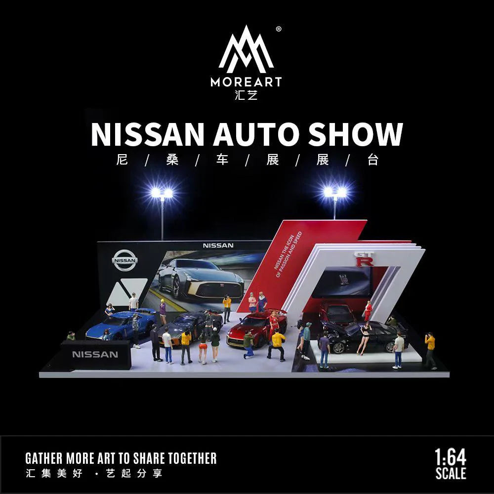 MoreArt 1:64 Stand d’exposition Nissan Auto Show Lighting Edition – MO925204