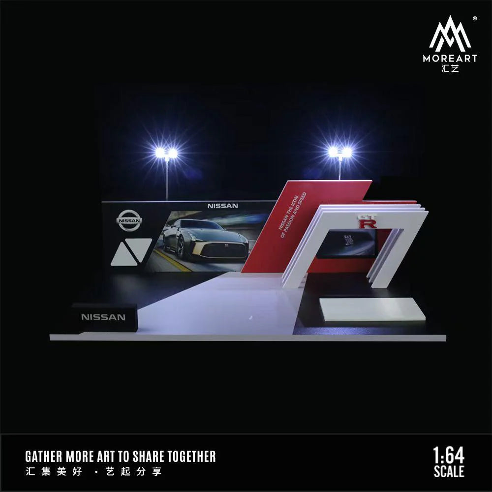 MoreArt 1:64 Stand d’exposition Nissan Auto Show Lighting Edition – MO925204