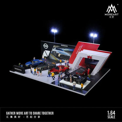 MoreArt 1:64 Stand d’exposition Nissan Auto Show Lighting Edition – MO925204
