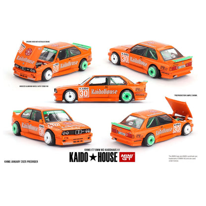 Kaido House x Mini GT - BMW M3 KAIDOHAUS V1 – Orange  (KHMG177)