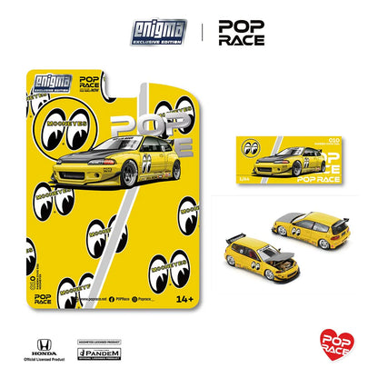POPRACE 1/64, Pandem Civic EG6 v1.5 - MOONEYES (enigma exlucsive edition) PRE010