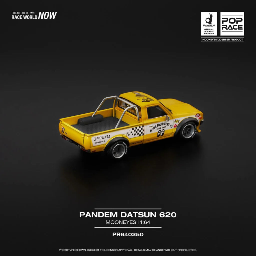 POPRACE 1/64 - Pandem Datsun 620 -"Mooneyes" - PR640250  VOIR NOTE SEE NOTE