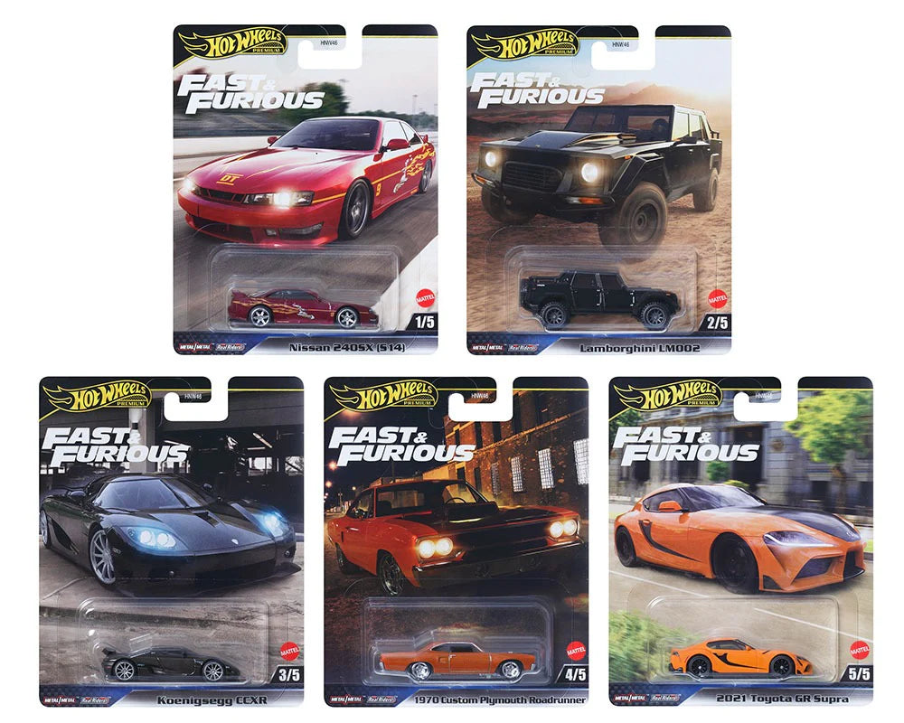 Hot Wheels 1:64 Fast &amp; Furious Premium 2025 L Assortment HNW46-956L