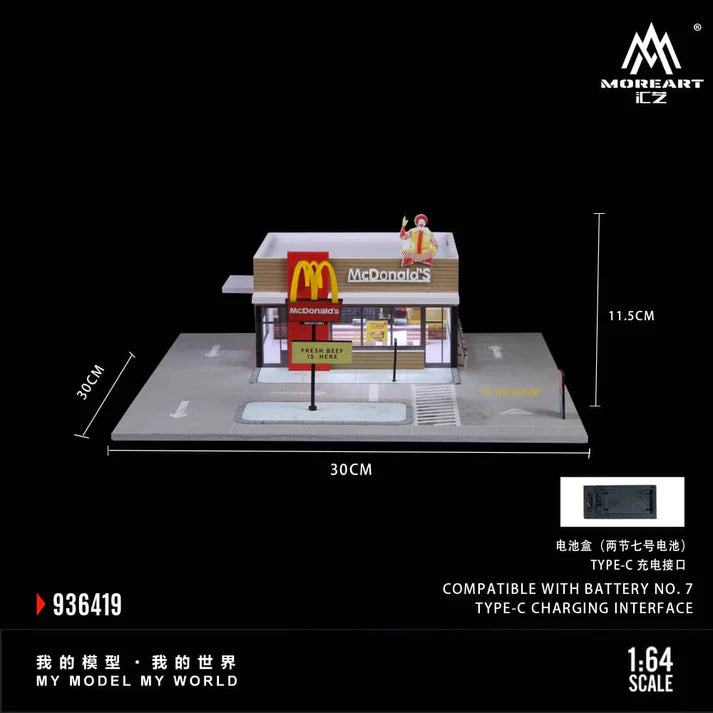 MoreArt Diorama 1:64-McDonald`s Theme (MO936419......RS1)