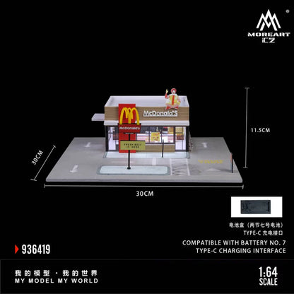 MoreArt Diorama 1:64-McDonald`s Theme (MO936419......RS1)