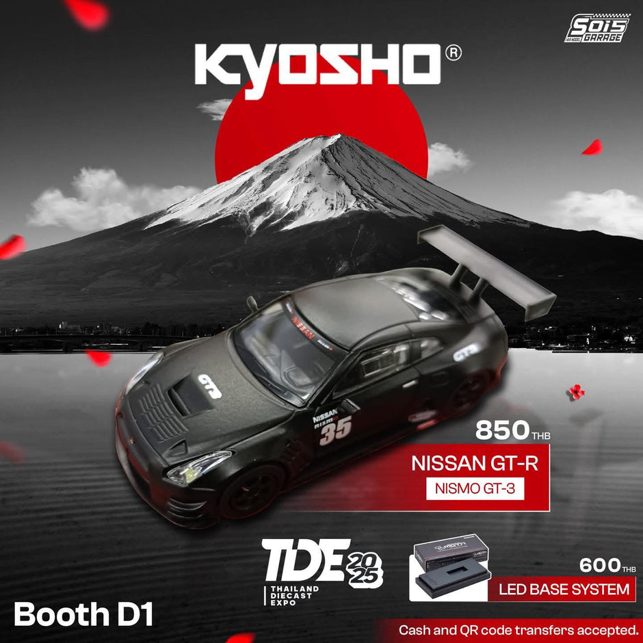 Kyosho 1/64- Nissan R35 GT-R GT-3 Thailand Diecast Expo 2025 Exclusive Model 07131LBK