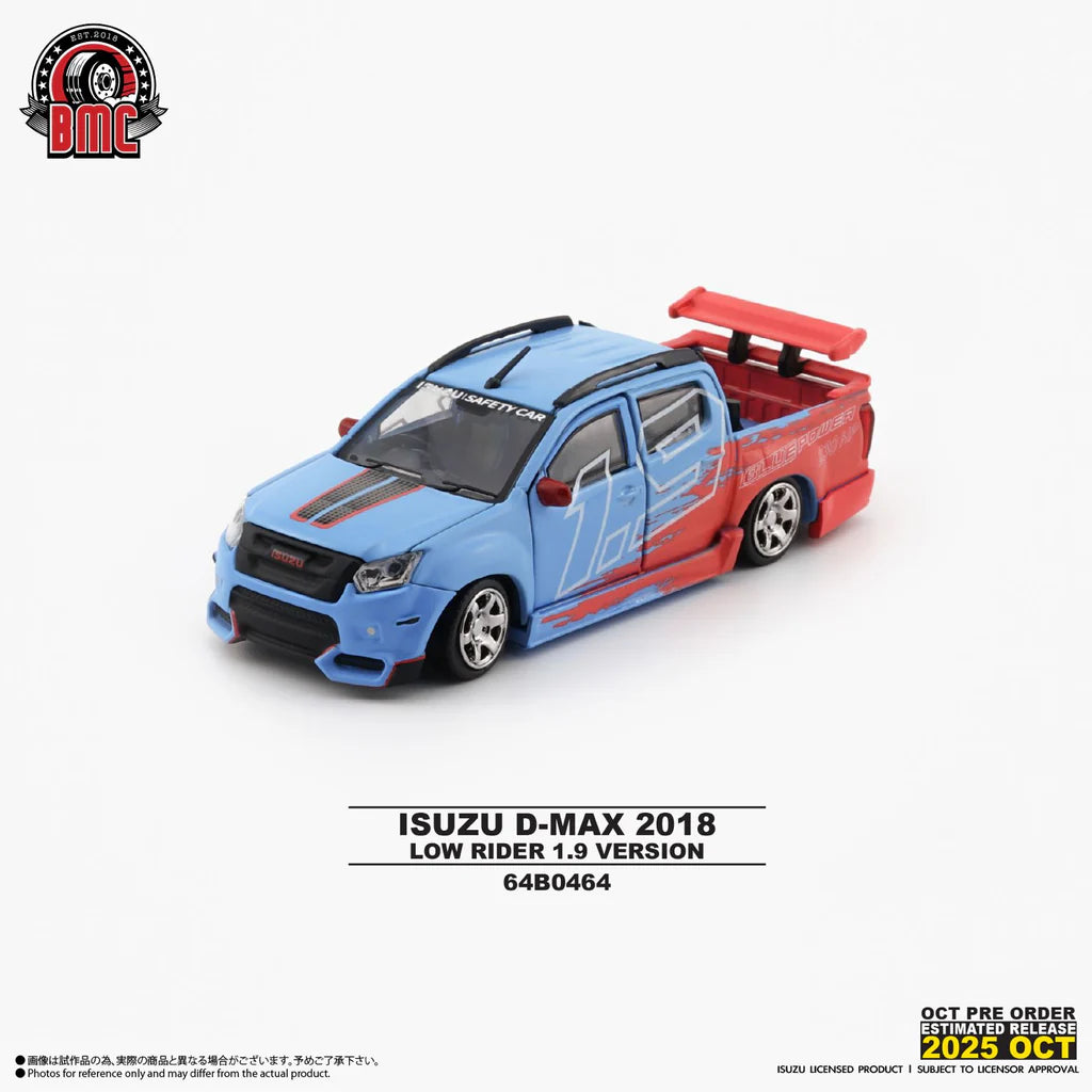 BM CREATIONS 1/64 - Isuzu D-Max 2018 -Low Rider Safety Car 1.9 RHD 64B0464