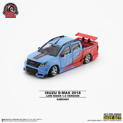 BM CREATIONS 1/64 - Isuzu D-Max 2018 -Low Rider Safety Car 1.9 RHD 64B0464