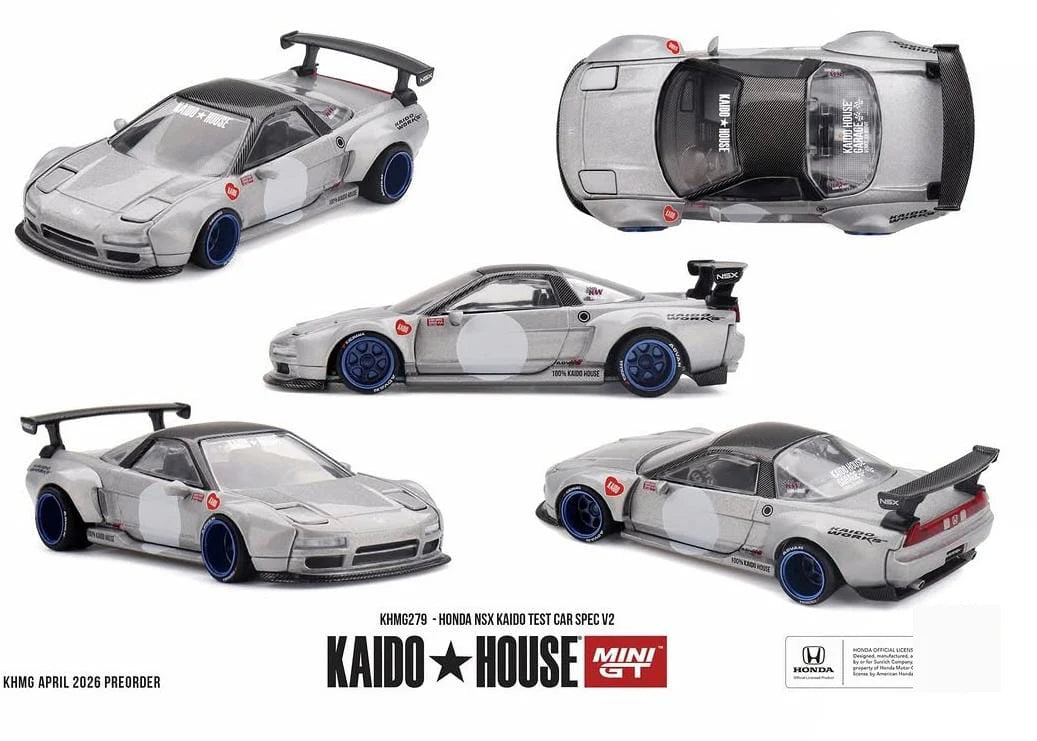 (PRE-ORDER 2026) Kaido House x Mini GT-Honda NSX Test Car Spec V KHMG279