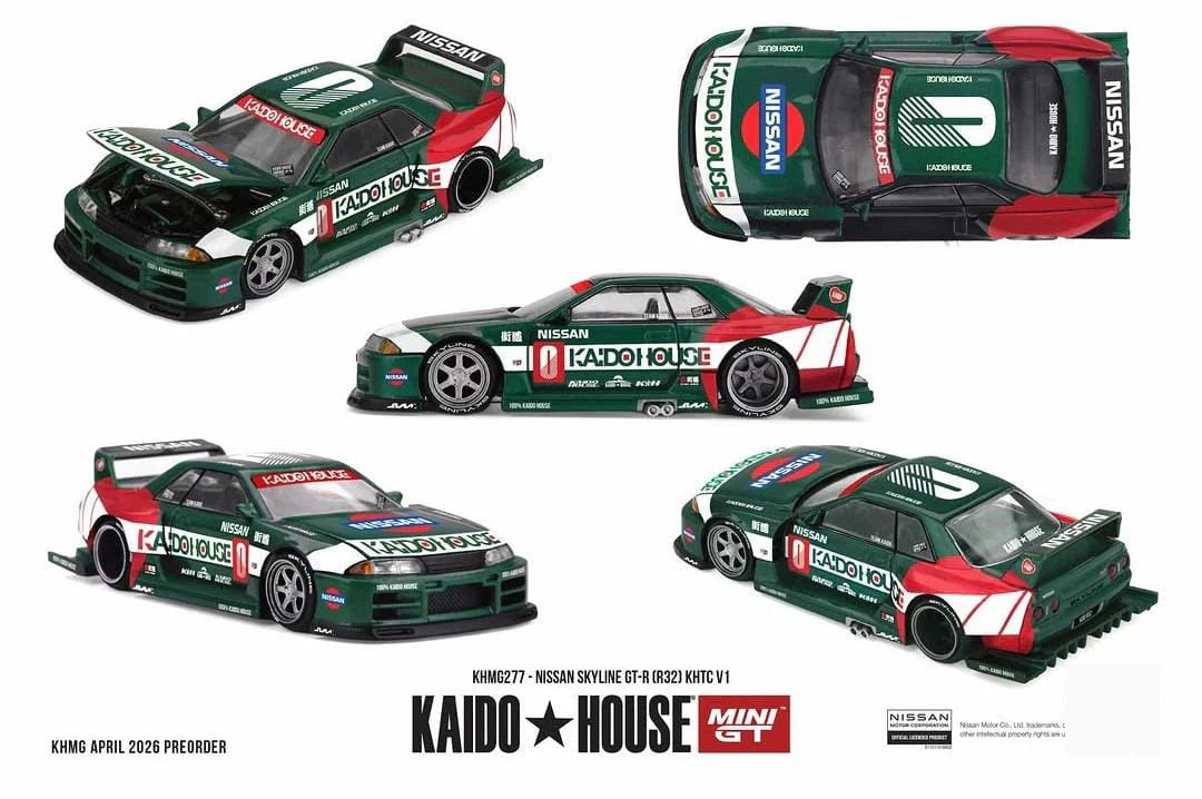 (PRE-ORDER 2026) Kaido House x Mini GT-Nissan Skyline GT-R (R32) KHTC V1 KHMG277