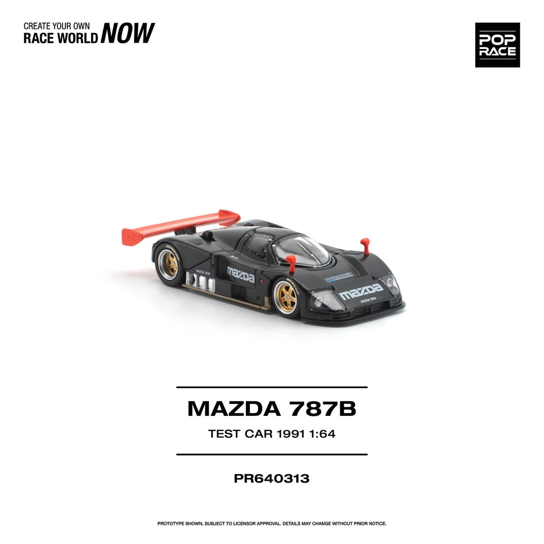 (PRE-ORDER 2026) POPRACE 1:64 Mazda 787B 1991 Test Car PR640313