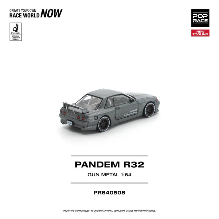 (PRE-ORDER 2026) POPRACE 1:64 PANDEM R32 Gun Metal New Tooling PR640508