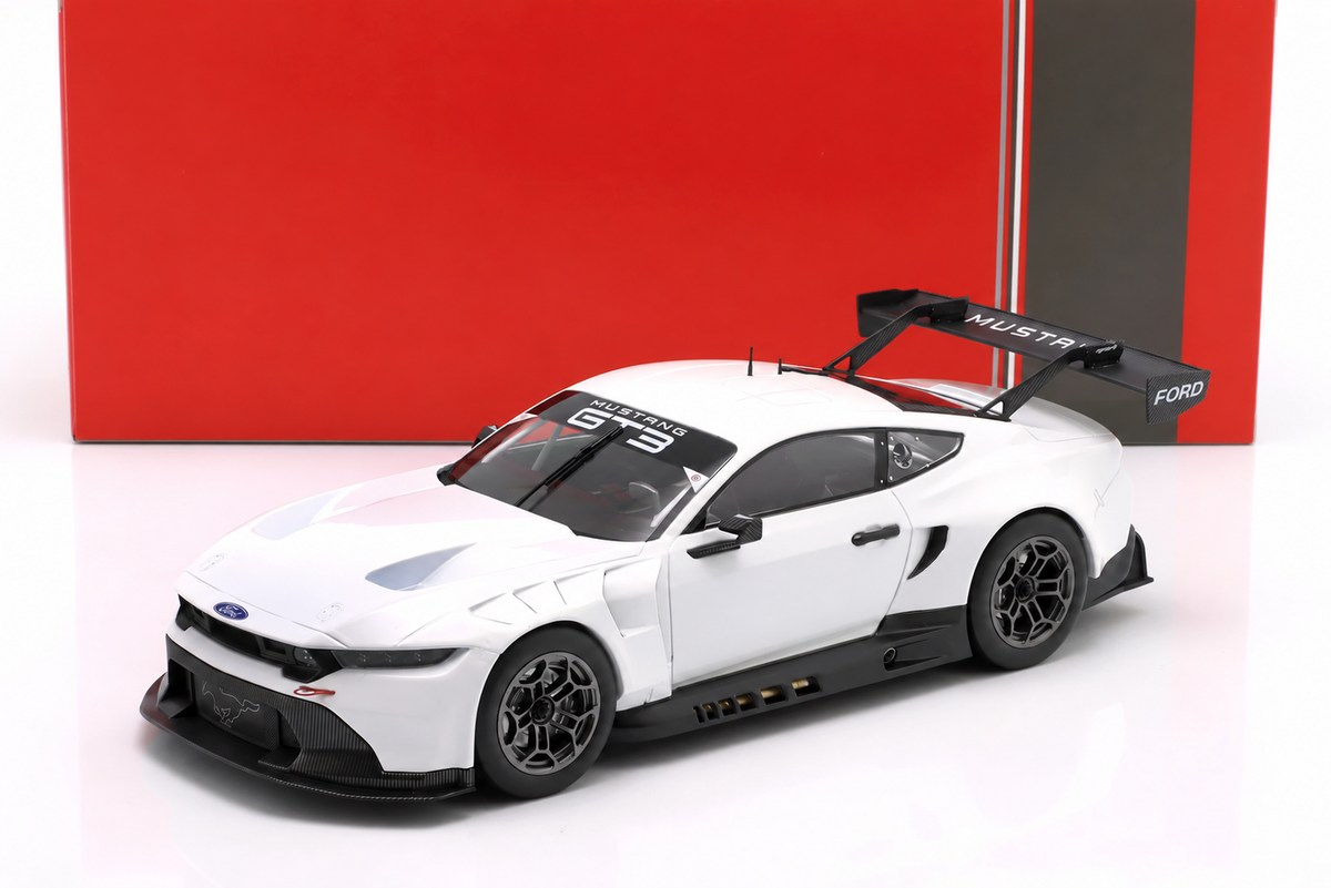 Ford Mustang GT3 Racing Spec White Plain Body Version 2024