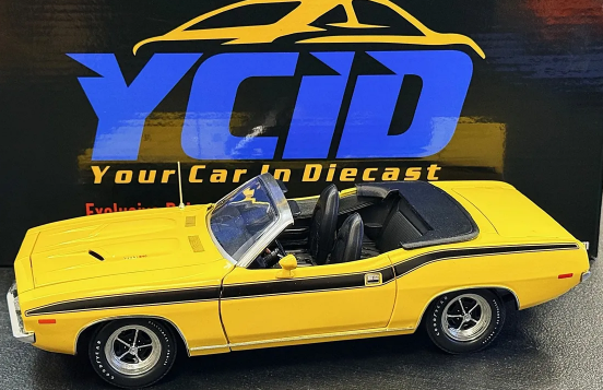 (PRE-ORDER 2026) YCID-1972 Cuda, 340, Yellow Convertible