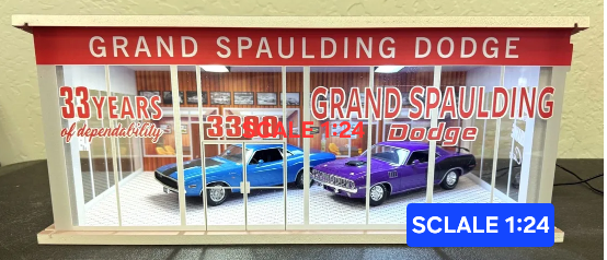 YCID 1:24 Scale-Mr. Norms Dealership Showroom Diorama