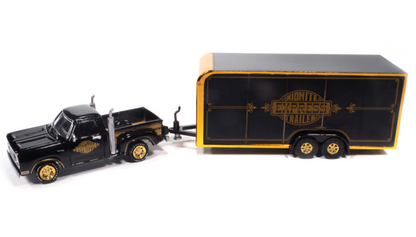 (1 par client) Dodge Midnite Express 1978 avec remorque fermée – Johnny Lightning 1:64 JLBT023-B