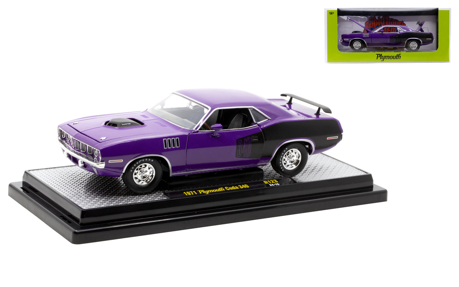 1971 Plymouth Cuda 340  (M2 Release 123-1:24)