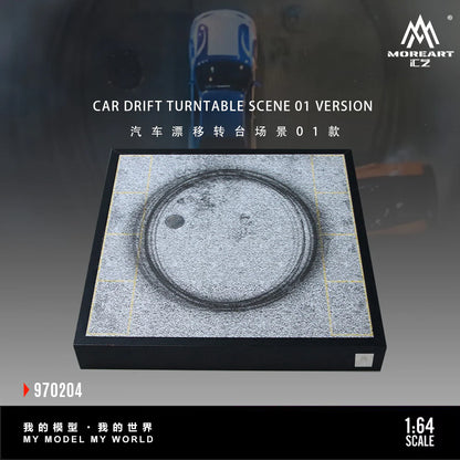 MoreArt 1:64 Car Drift Turntable Scene – O1 Version MO970204