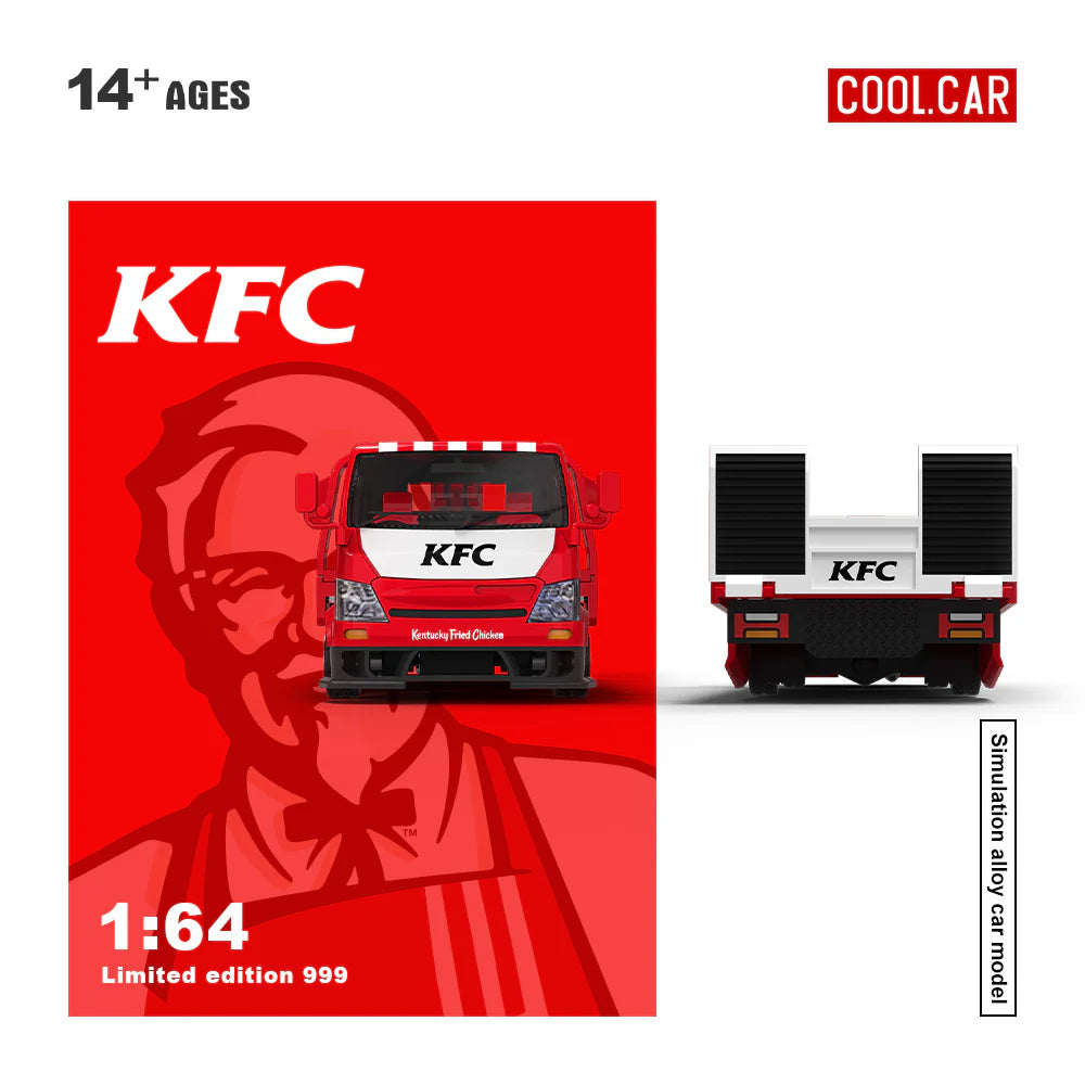 Remorque de transport plate H300 Livrée KFC – Cool Car 1:64 CC647228