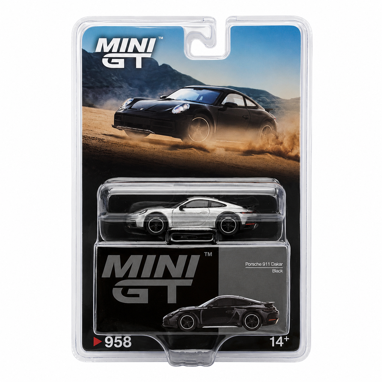 CHASE CAR Mini GT Porsche 911 Dakar – Black (MGT00958-BLC-CHASE)