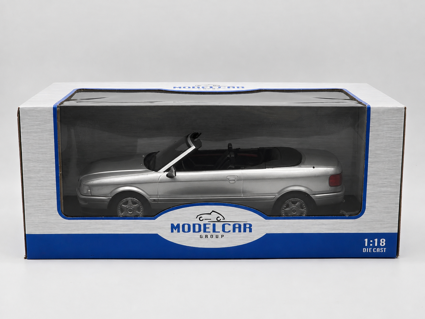 Audi Cabriolet 1991 argent – Model Car Group 1:18 – MCG181225