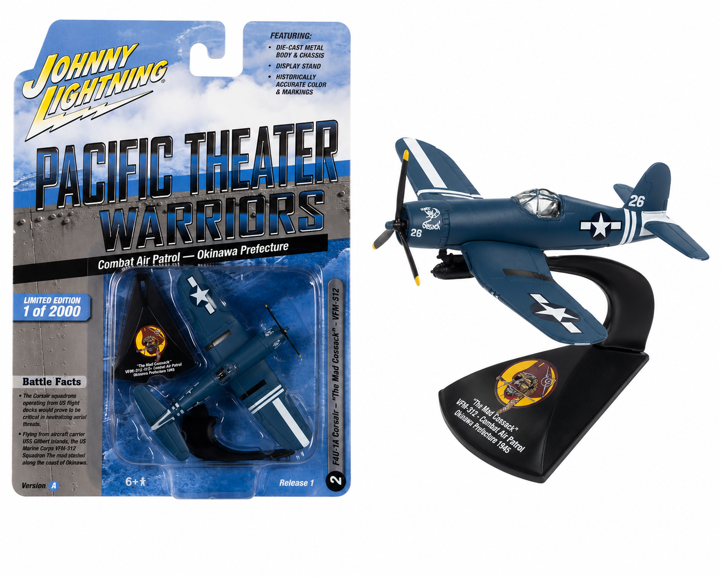 F4U-1A Corsair “Combat Air Patrol, Okinawa Prefecture” – Johnny Lightning Pacific Theater Warriors (JLML007-1A-A)