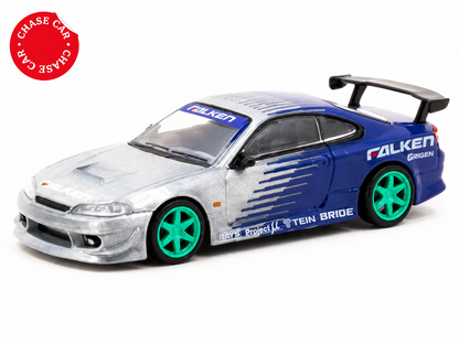 CHASE CAR Nissan Silvia S15 Vertex Falken – Tarmac Works 1:64 (T64G-023-FA-CHASE)