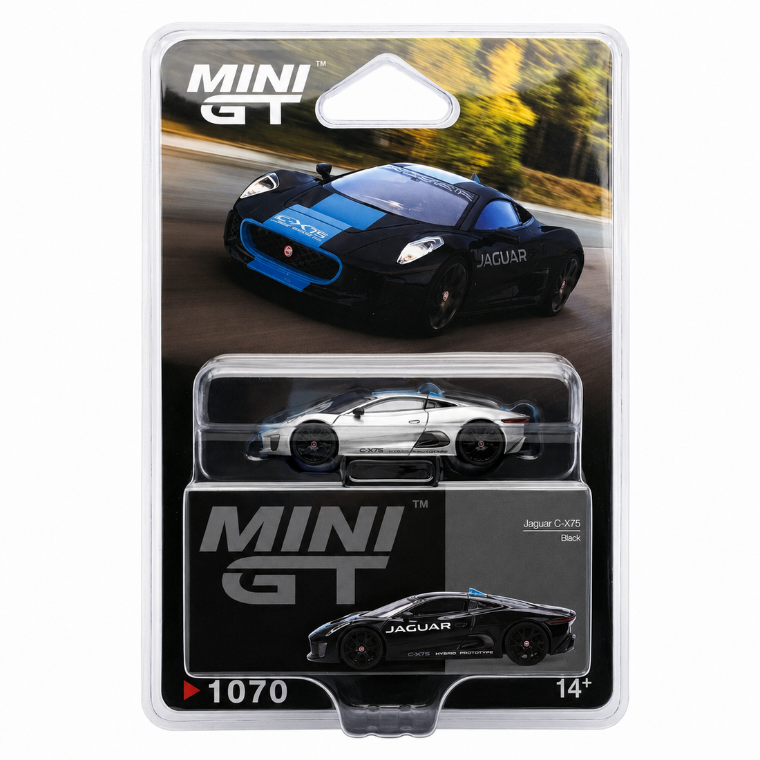 CHASE CAR Mini GT Jaguar C-X75 – Black (MGT01070-BLC-CHASE)