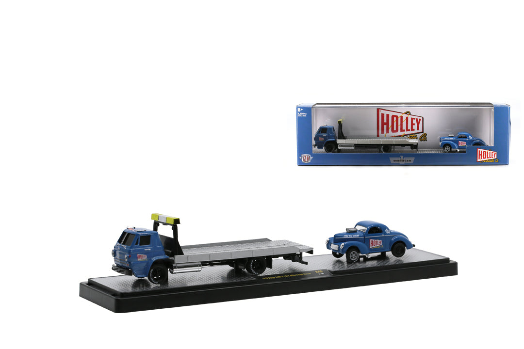 Holley-1970 Dodge L600 &amp; 1941 Willys Coupe Gasser (36000-46B) - M2 Machines Auto-Haulers Release 46