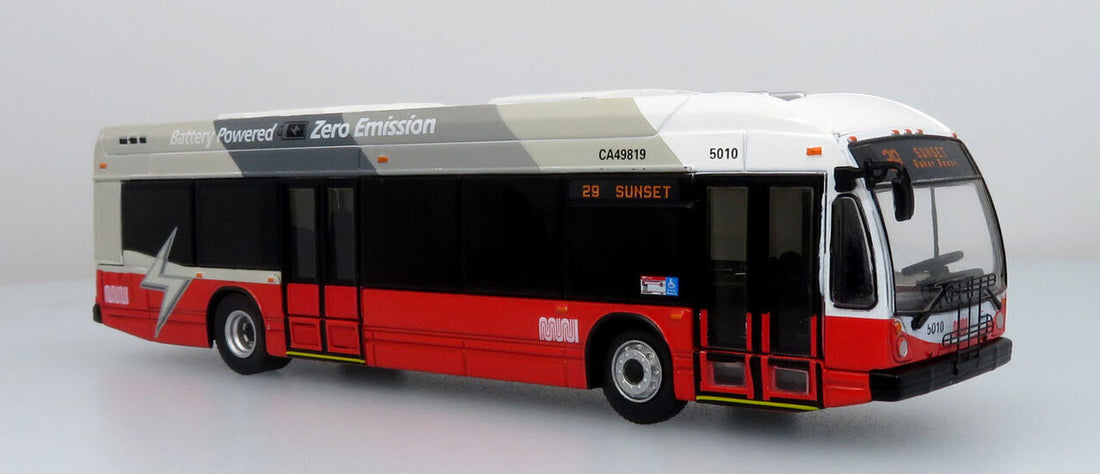 Nova LFSE Transit Bus-Electric Muni, San Francisco California