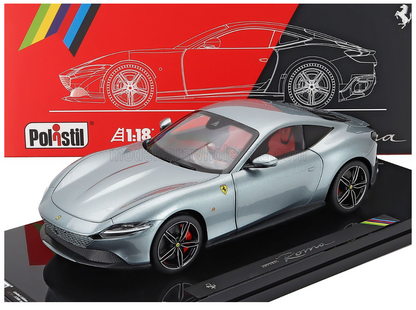POLISTIL - 1/18 - FERRARI - ROMA 2019- WITH SHOWCASE - NUMBERED ONE BY ONE - GREY