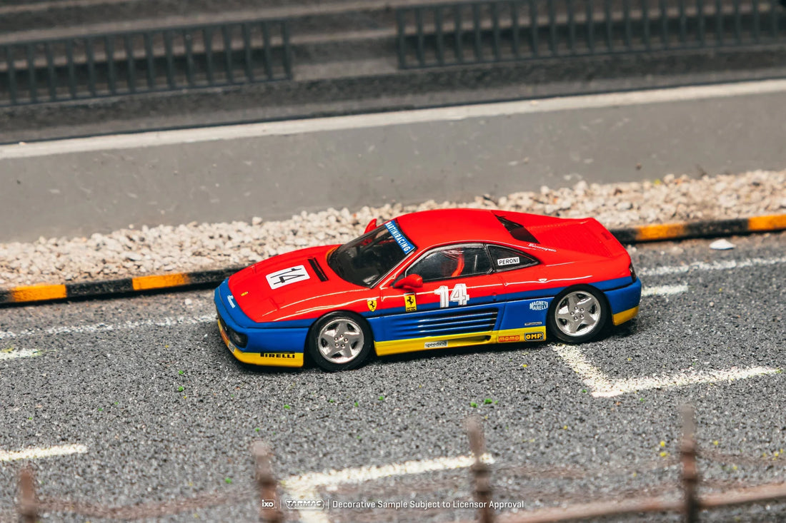 (PRE-ORDER 2026/2027) Tarmac Works 1:64 Ferrari 348 Challenge – Ferrari 348 Challenge Italy 1993 – Fabian Peroni – Hobby64 – T64-082-93CHA14