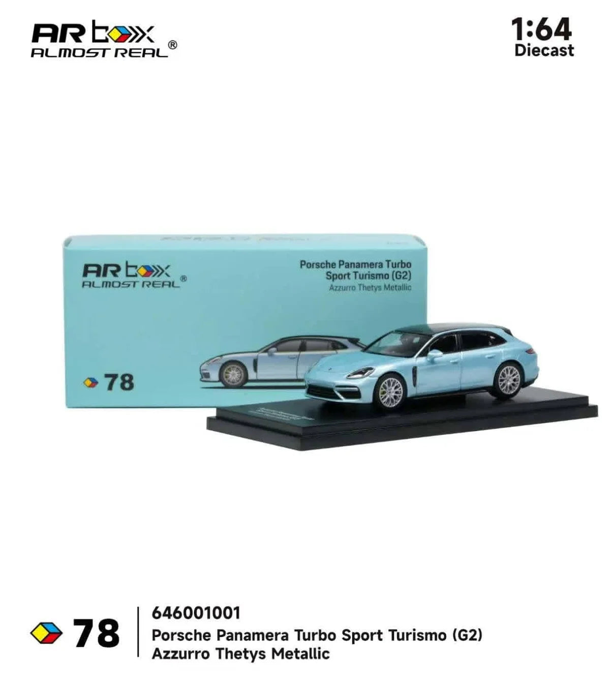 (PRE-ORDER 2027) Almost Real 1:64 Porsche Panamera Turbo Sport Turismo (G2) 
