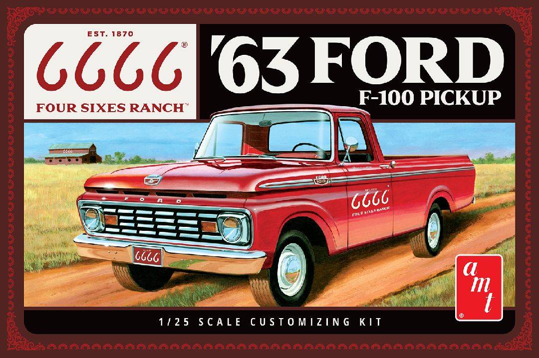 AMT 1/25-1963 Ford F-100 (Four Sixes Ranch)