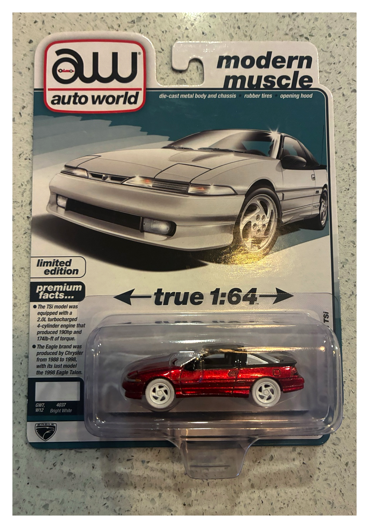 CHASE CAR 1991 Eagle Talon TSi – Auto World Modern Muscle Release 2 Version A (AWSP196A-CHASE)