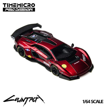 TimeMicro &amp; PSC DESIGN 1:64- Lamborghini Countach “V” Scarlet TM647705