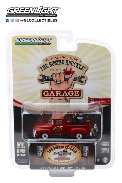 1956 Ford F-100 Tow Truck Red "Wrecker Service"