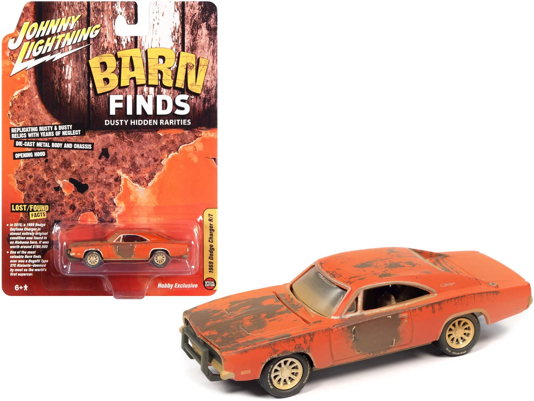 1969 Dodge Charger R/T Orange (Unrestored) "Barn Finds"