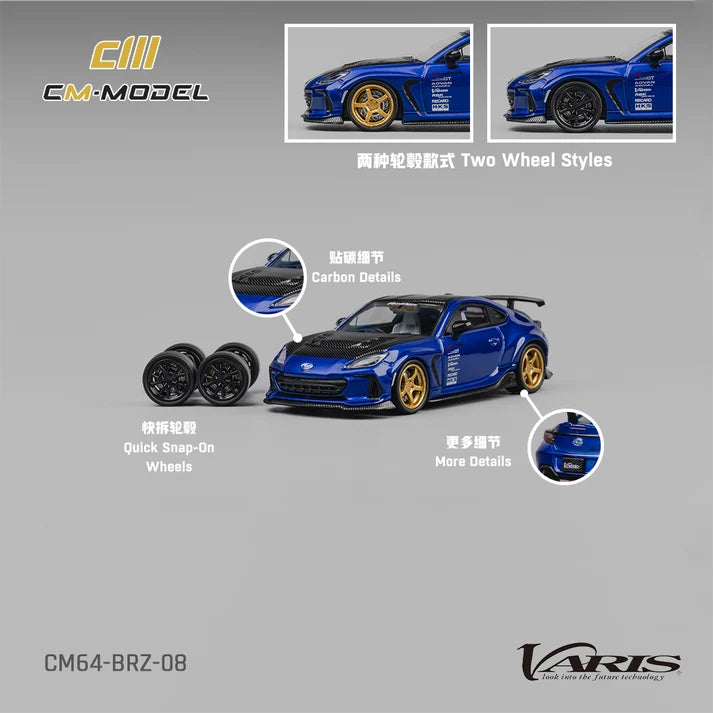 CM Model Subaru BRZ Varis Widebody – Blue 1:64 CM64-BRZ-08