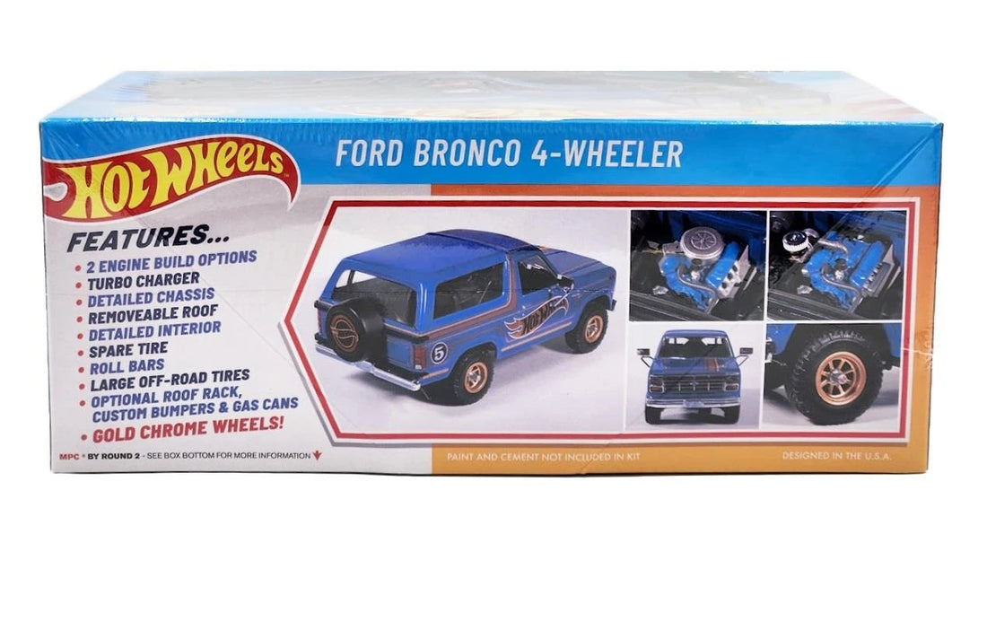 MPC 1:25 Hot Wheels 1982 Ford Bronco 4-Wheeler – Kit à assembler – MPC1045