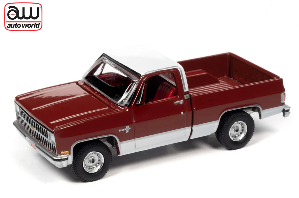 1981 Chevrolet Silverado 10 Fleetside (Carmine Red with White Roof and Lower Sides)