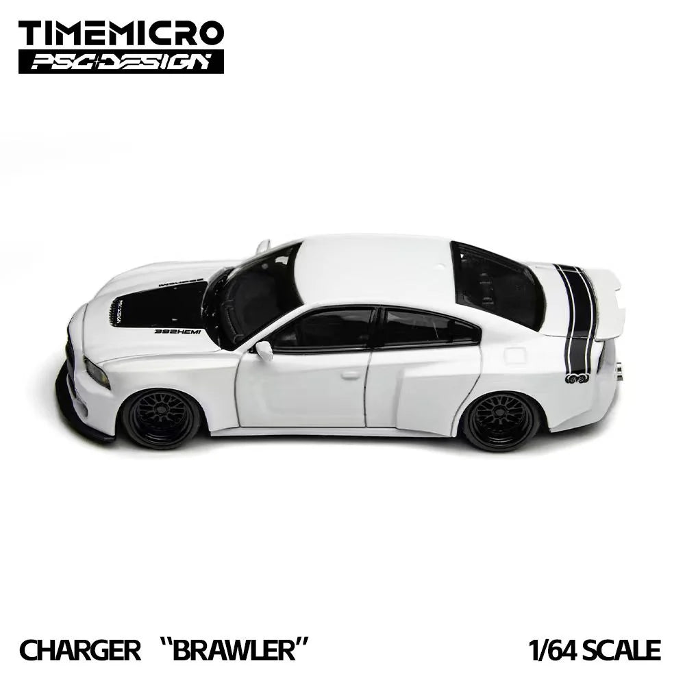 Charger « Brawler » blanche TimeMicro × PSC Design 1:64 TM648205