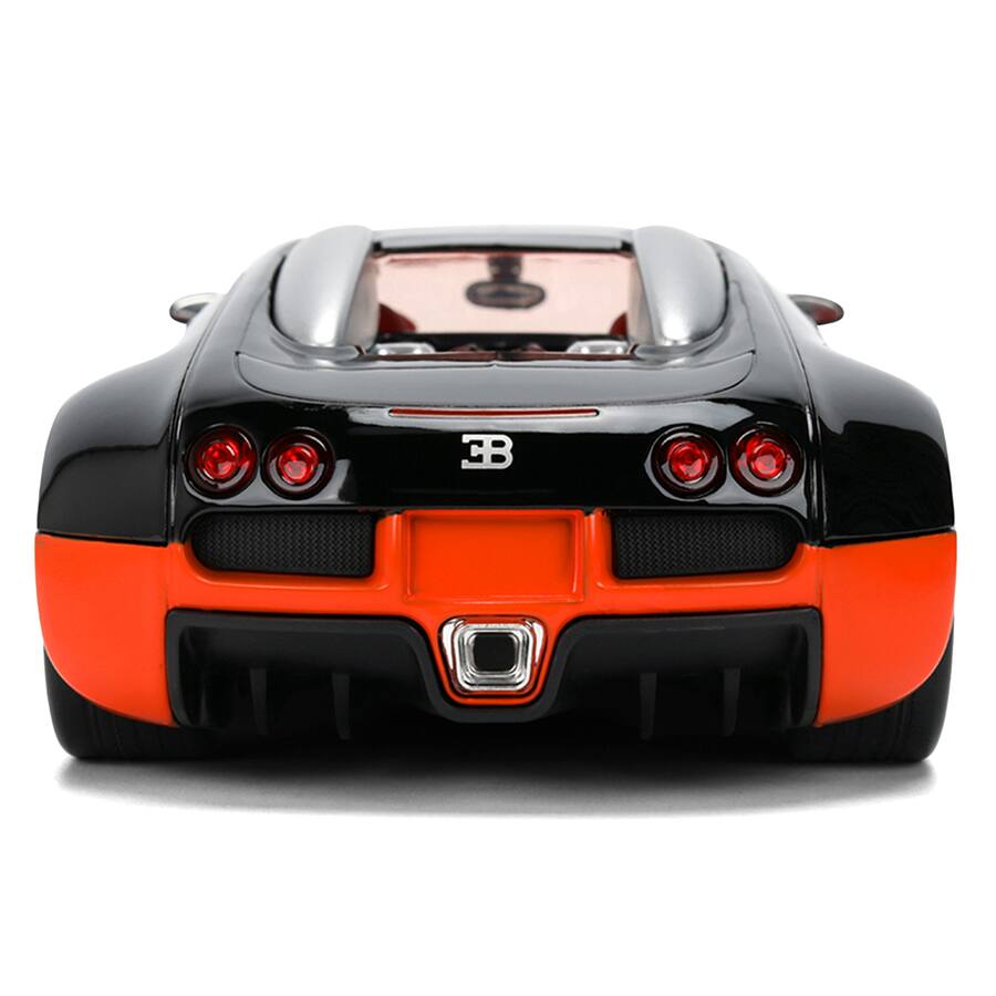 Jada 1:24 2011 Bugatti Veyron – Black/Orange – Hyper-Spec – JD37642