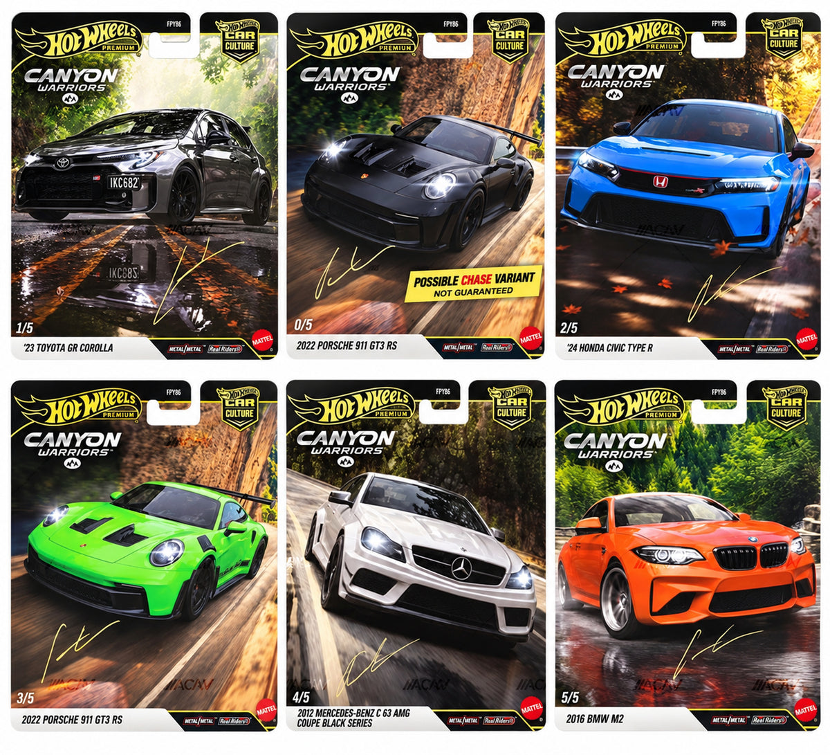 (PRE-ORDER 2027) Hot Wheels Premium 1:64 – Car Culture Canyon Warriors C Case – Case of 10 – FPY86-962C