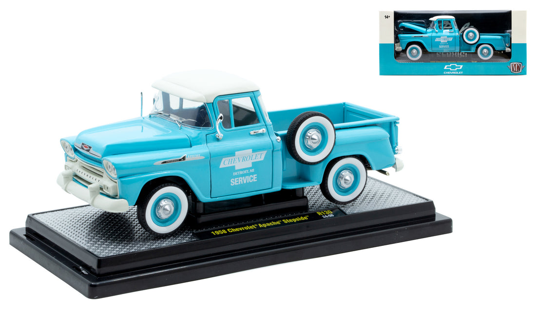 1958 Chevrolet Apache Stepside-(M2 Machines 40300-R130)