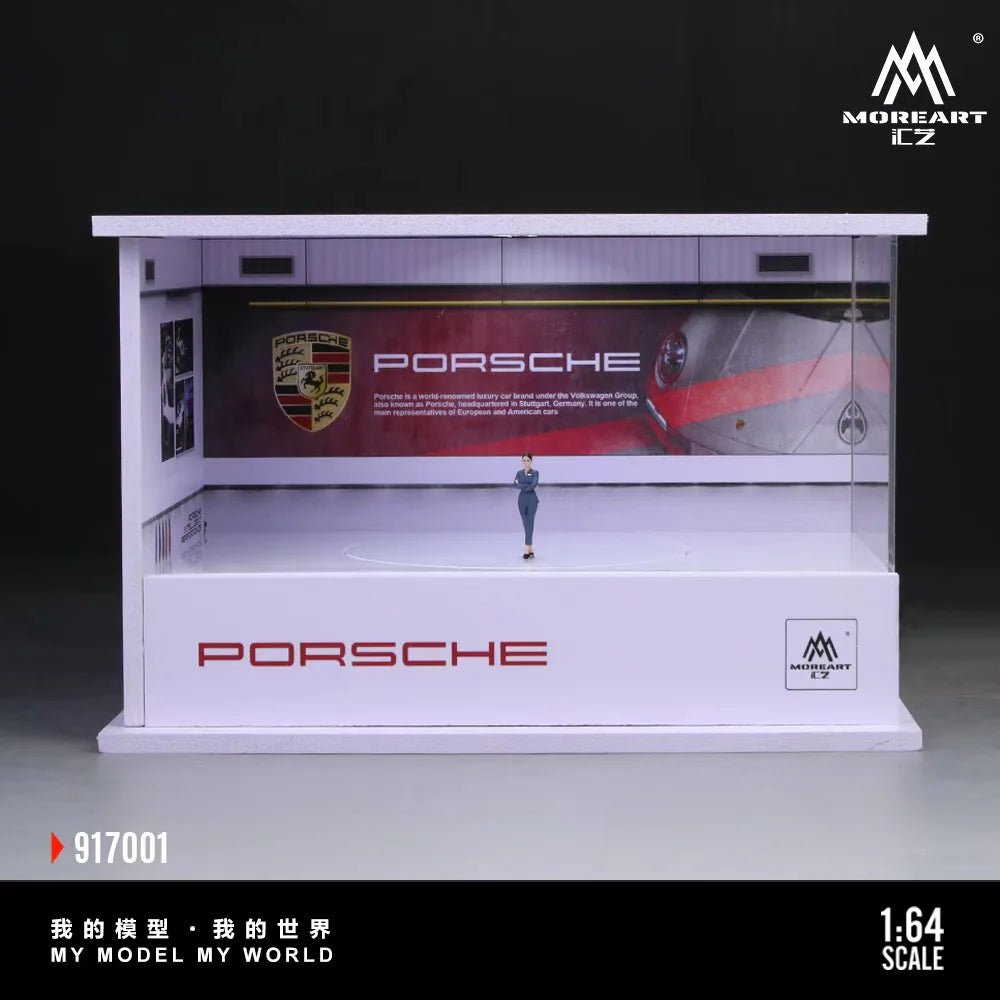 Porsche Turntable Showroom – Scène lumineuse 1:64 MoreArt MO917001
