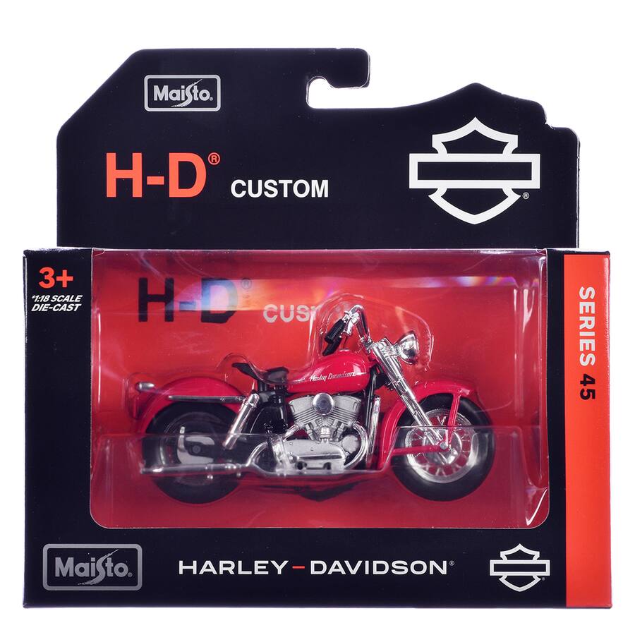 1952 Harley-Davidson K Model – Rouge – Maisto 1:18 Series 45 – 31360-45-A