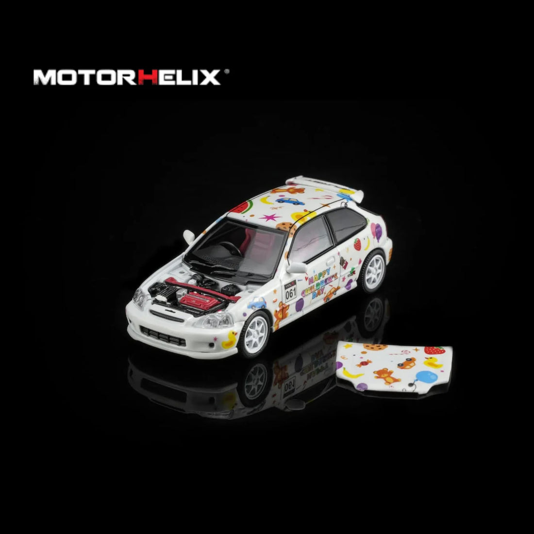 Honda Civic Type R EK9 Children’s Day Limited Edition Motorhelix 1:64 M65023