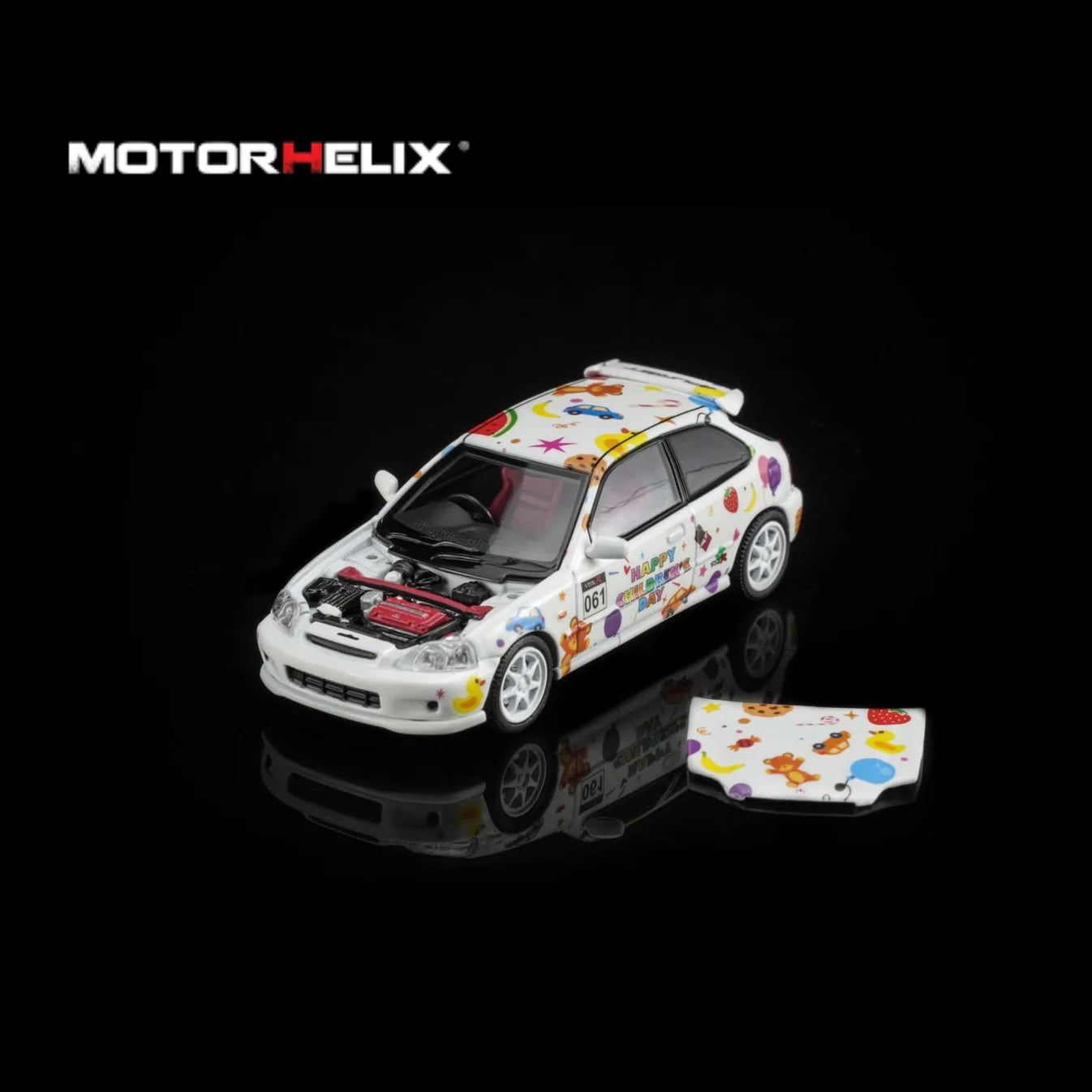 Honda Civic Type R EK9 Children’s Day Limited Edition Motorhelix 1:64 M65023
