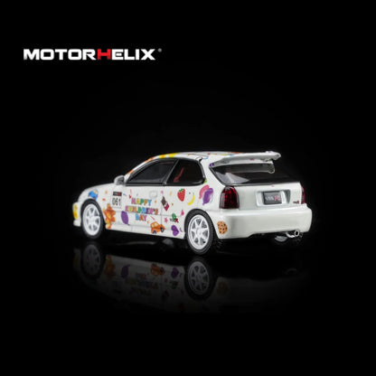 Honda Civic Type R EK9 Children’s Day Limited Edition Motorhelix 1:64 M65023